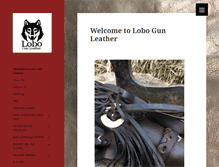 Tablet Screenshot of lobogunleather.com